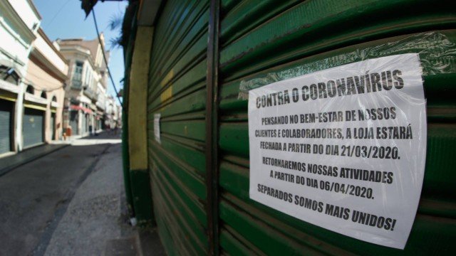 Foto de um estabelecimento comercial fechado para a pauta "Coronavírus: inquilinos negociam o pagamento de aluguéis" do Blog da Estasa