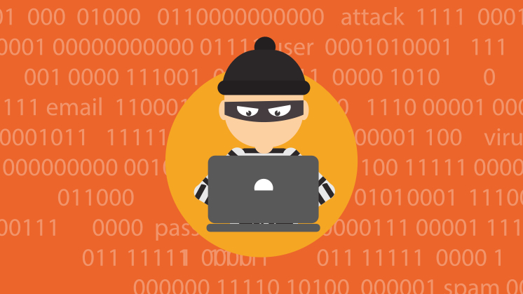 Arte mostrando um hacker mexendo em um laptop para a pauta "Cuidados para evitar fraudes no seu boleto condominial" para o blog da Estasa.